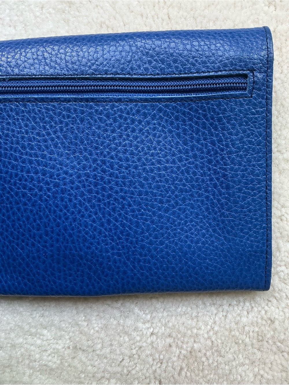 VINTAGE DESIGNER GIEFFE MULTI POCKET PEBBLED TRAVEL ENVELOPE WALLET - Picture 7 of 16
